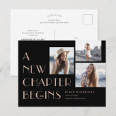 Nieuw Briefkaart Afstuderen bekendmaking hoofdstuk (Voorkant / Achterkant)