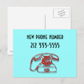 nieuw briefkaart telefoonnummer (Voorkant / Achterkant)