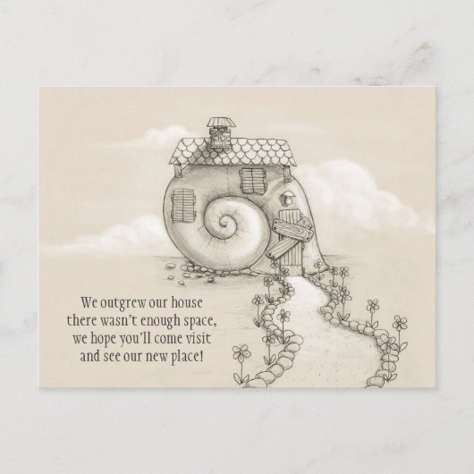 Nieuw Briefkaart van de adresslak (Voorkant)