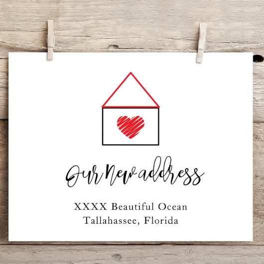 Nieuw Briefkaart voor kennisgeving thuisadres