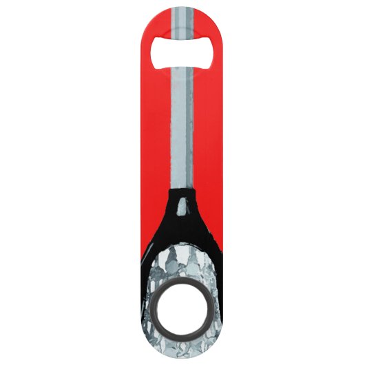 Nieuw cadeau voor Lacrosse Speed Flessenopener (Achterkant)