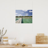 Nieuw-Caledonië, Amedee Islet. Amedee Islet Pier. Poster (Keuken)