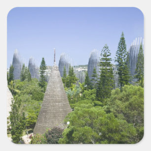 Nieuw-Caledonië, Grande Terre eiland, Noumea. Vierkante Sticker