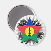 Nieuw-Caledonië Ster Magneet (Voorkant / Achterkant)