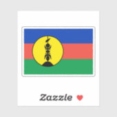 Nieuw-Caledonië Sticker (Vel)