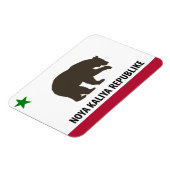 Nieuw-Californische vlag magneet (Linkerzijde)