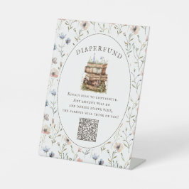 Nieuw Chapter baby shower wildflower luierfonds Reclamebord Met Voetstuk