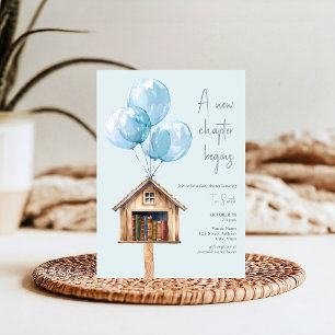 Nieuw Chapter Balloons Library Book Baby shower Bl Kaart