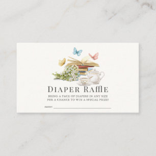 Nieuw Chapter Book Baby shower Luier Raffle Ticket Informatiekaartje