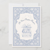 Nieuw Chapter Book Boy Baby shower Kaart (Achterkant)