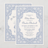 Nieuw Chapter Book Boy Baby shower Kaart (Voorkant / Achterkant)