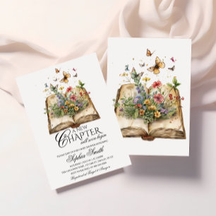Nieuw Chapter Book Theme Baby shower Invitation Kaart