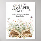 Nieuw Chapter Book Theme Wildflower Luierloempel Poster (Voorkant)