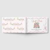 Nieuw Chapter Pink Bow Baby shower Gastenboek (Volledig)