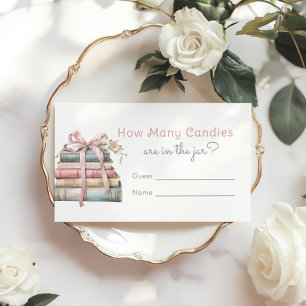 Nieuw Chapter Pink Bow Hoeveel Snoepjes spel Informatiekaartje
