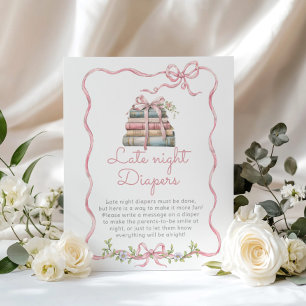 Nieuw Chapter Roze boog Late Night Luiers spel Poster