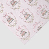 Nieuw chapter roze lint Bow baby shower Tissuepapier (Detail)