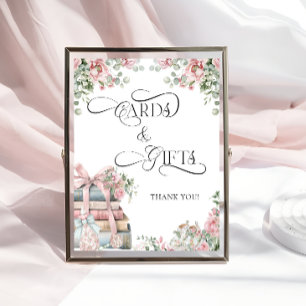 Nieuw Chapter Storybook Bow Bloemen Kaarten en Ges Poster