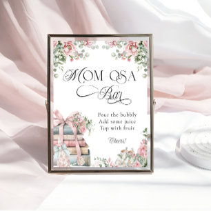 Nieuw Chapter Storybook Roze Bloemen Mom-osa Bar Poster