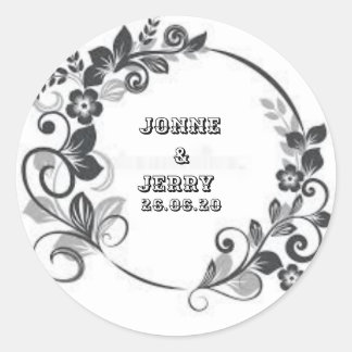 Nieuw Classic Round Sticker Design