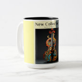 Nieuw collectie Viool Tweekleurige Koffiemok (Voorkant links)