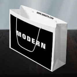 Nieuw Corporate Black Company Minimalistisch Moder Groot Cadeauzakje