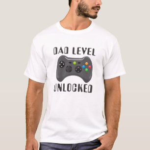 Nieuw Dad Level Unlocked Gamer Vaderdag T-shirt