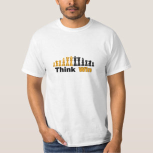 NIEUW! Denk, beweeg, win - schaak T-shirt