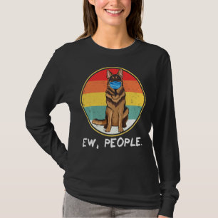  nieuw Duits Shepherd Dog Wearing Face T-shirt