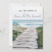 Nieuw Engeland Beach Eloped Trouw Aankondiging (Voorkant)