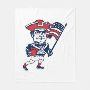 Nieuw Engeland Voetbal Mascotte Fleece Deken