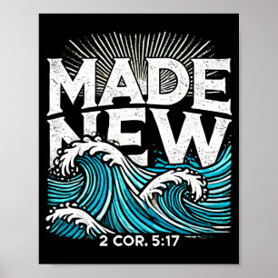 Nieuw gedoopt gedoopte doop poster