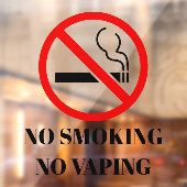 NIEUW! 🚭 Geen Roken Vapen Sticker - 8x8 Vierkant  (Vel 2)