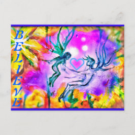 NIEUW GELOVEN LIEVERD FAERIES BRIEFKAART
