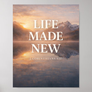 Nieuw Gemaakt Bergzonneopgang Design Poster