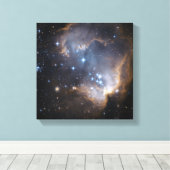 Nieuw gevormde sterren canvas afdruk (Insitu (Houten vloer))