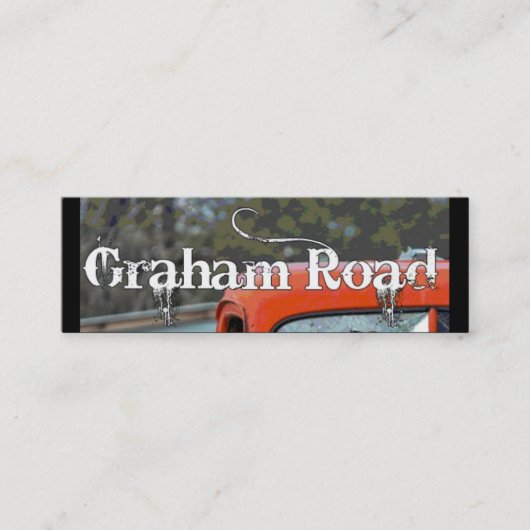 Nieuw Graham Rd Visitekaartje (Voorkant)