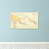 Nieuw-Guinea en de Salomonseilanden Canvas Afdruk (Insitu (Houten vloer))