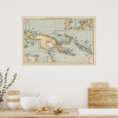 Nieuw-Guinea, Papoea-archipel Poster (Keuken)