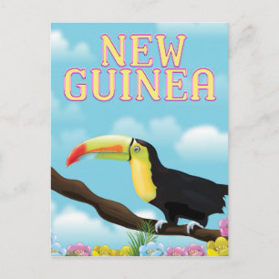 Nieuw-Guinea Toekan reisposter Briefkaart