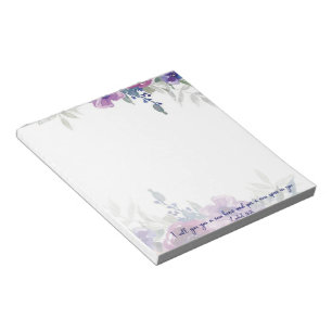 Nieuw hart schriftuur waterverf bloemmotief notitieblok