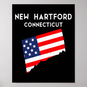 Nieuw Hartford Connecticut Verenigde Staten Amerik Poster