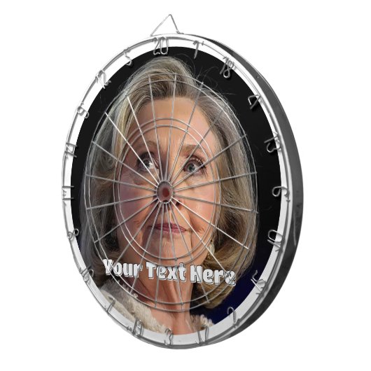 Nieuw Hillary Clinton Custom Dartbord (Voorkant Rechts)