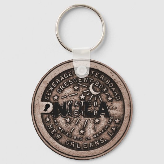 Nieuw Hoesje van de Watermeter van Orleans geeft t Sleutelhanger (Voorkant)