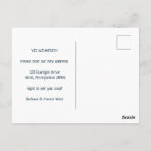 NIEUW HOME ADRES North Carolina State Map Briefkaart (Achterkant)