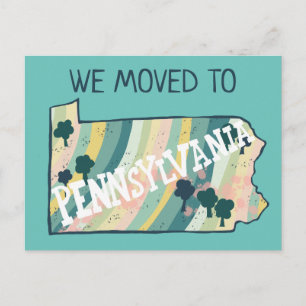 NIEUW HOME ADRES Pennsylvania State Kaart