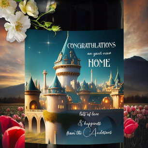 Nieuw home Castle Real Estate Wijn Etiket