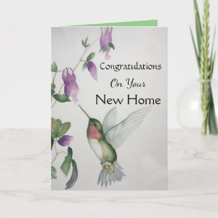Nieuw Home Gefeliciteerd Happy Hummingbird Kaart