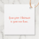 Nieuw Home Gingerbread Gift Label (Achterkant)