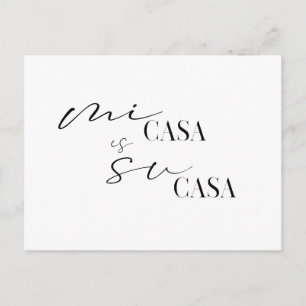 Nieuw Home Mi Casa We hebben nieuw adres verplaats Briefkaart